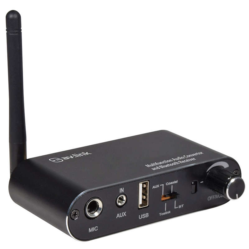 AVLINK - MULTIFUNCTION AUDIO CONVERTOR WITH BLUETOOTH RECEIVER