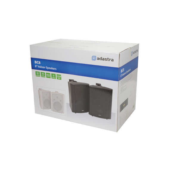 ADASTRA BC8-W PASSIVE WALL MOUNT SPEAKER 8IN WHITE 90W 8 OHM