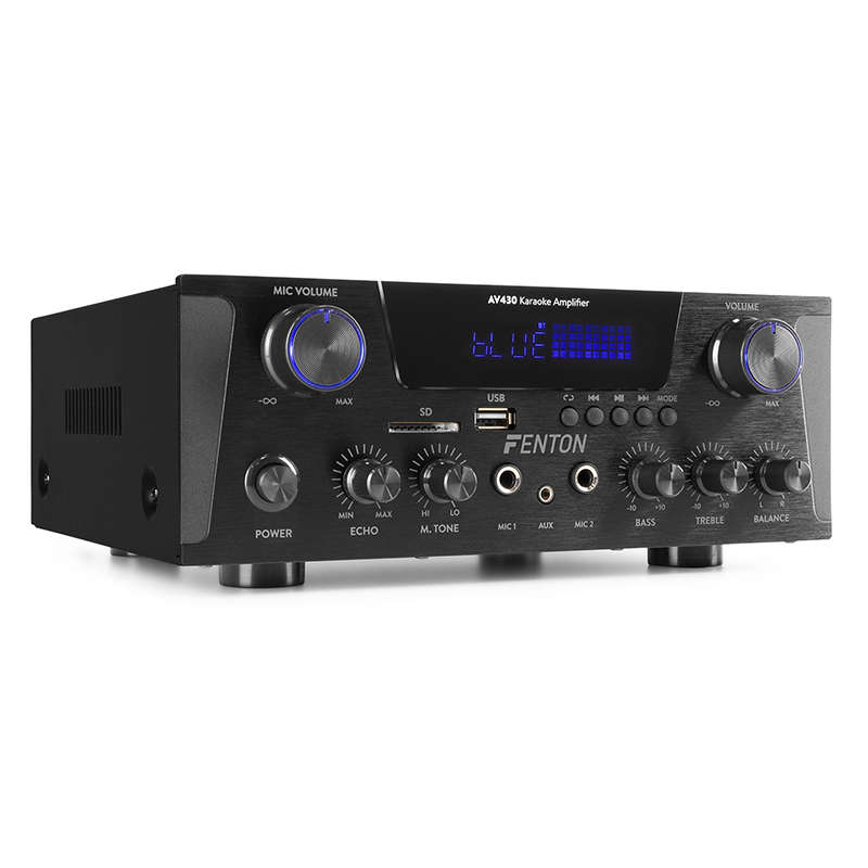 FENTON AV430B COMPACT HIFI AMPLIFIER 2X 300W BLACK