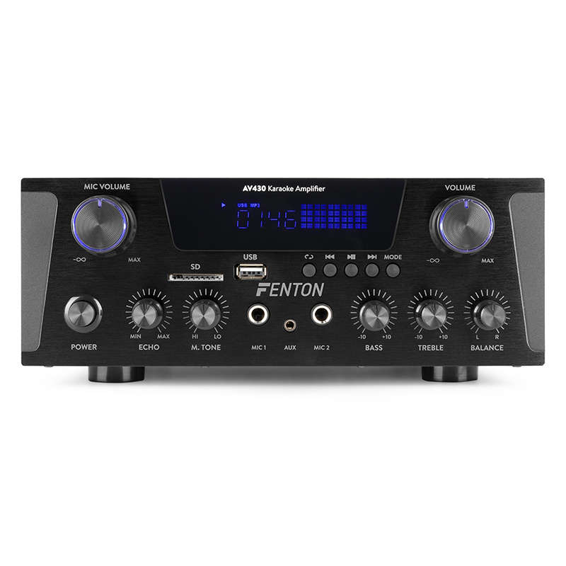 FENTON AV430B COMPACT HIFI AMPLIFIER 2X 300W BLACK