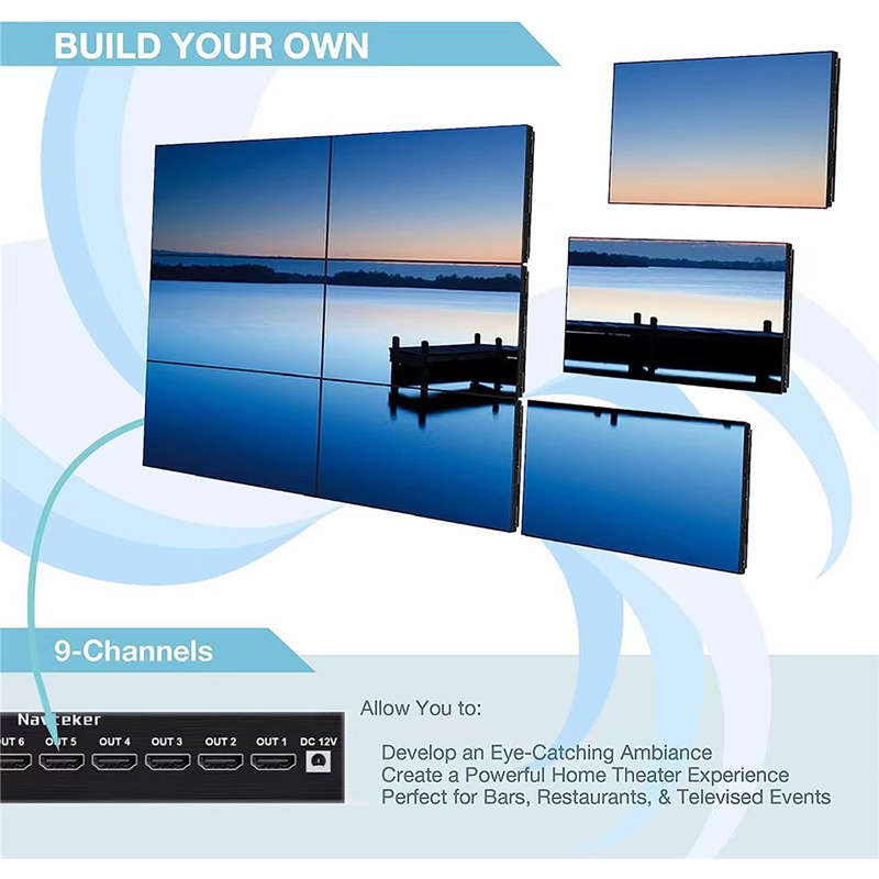 TVA - 4K HDMI 3:3 DISTRIBUTION SWITCH VIDEO WALL CONTROLLER