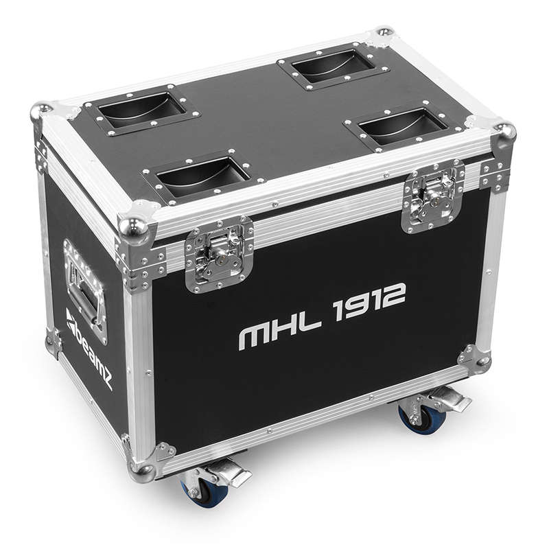 BEAMZ MHL1912 LED MOVING HEAD WASH 19x 12W RGBW [2 IN A FLIGHTCASE]