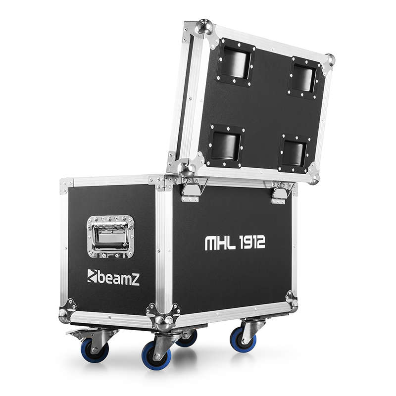 BEAMZ MHL1912 LED MOVING HEAD WASH 19x 12W RGBW [2 IN A FLIGHTCASE]