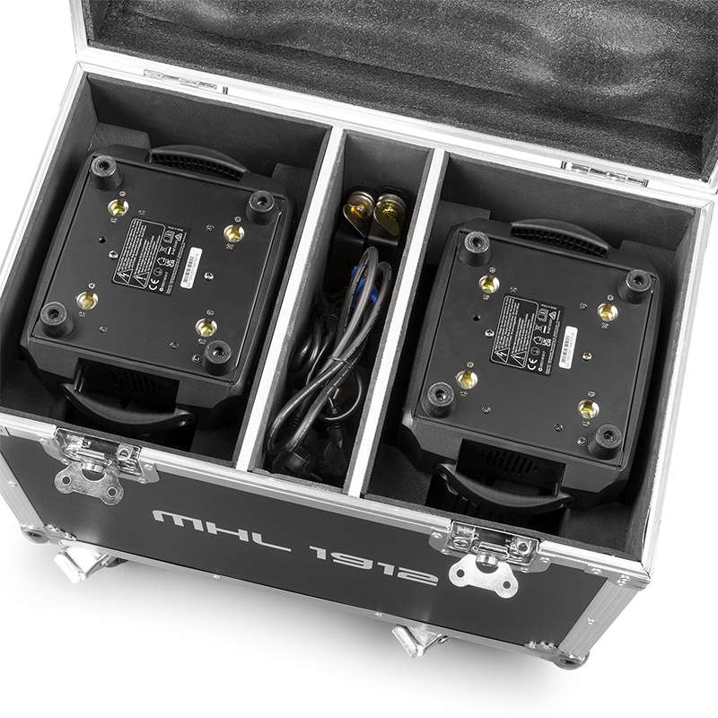 BEAMZ MHL1912 LED MOVING HEAD WASH 19x 12W RGBW [2 IN A FLIGHTCASE]