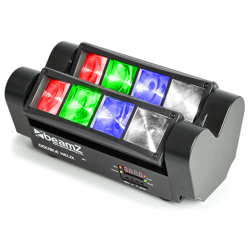 BEAMZ MHL820 LED DOUBLE HELIX 8x 3W RGBW
