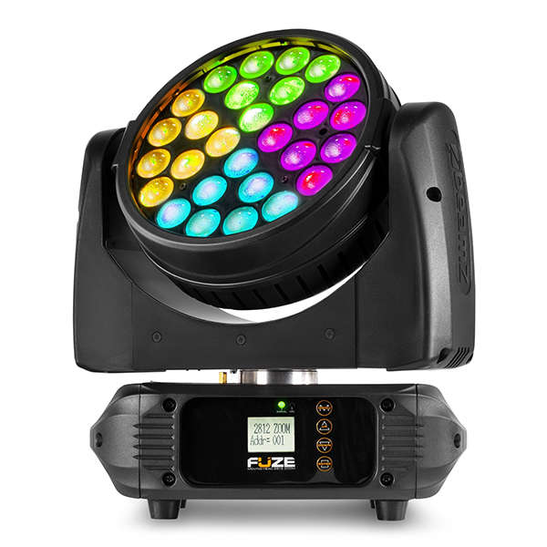 BEAMZ FUZE2812 LED MOVING HEAD WASH WITH ZOOM 28x 12W RGBAWUV