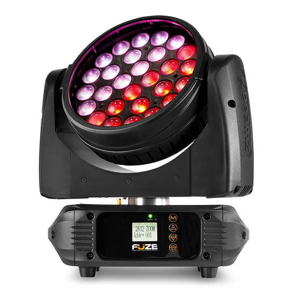 BEAMZ FUZE2812 LED MOVING HEAD WASH WITH ZOOM 28x 12W RGBAWUV
