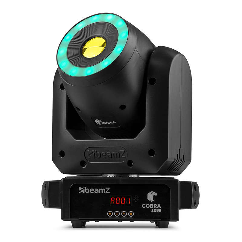 BEAMZ COBRA100R LED MOVING HEAD SPOT 1x 100W WITH RING RGBW