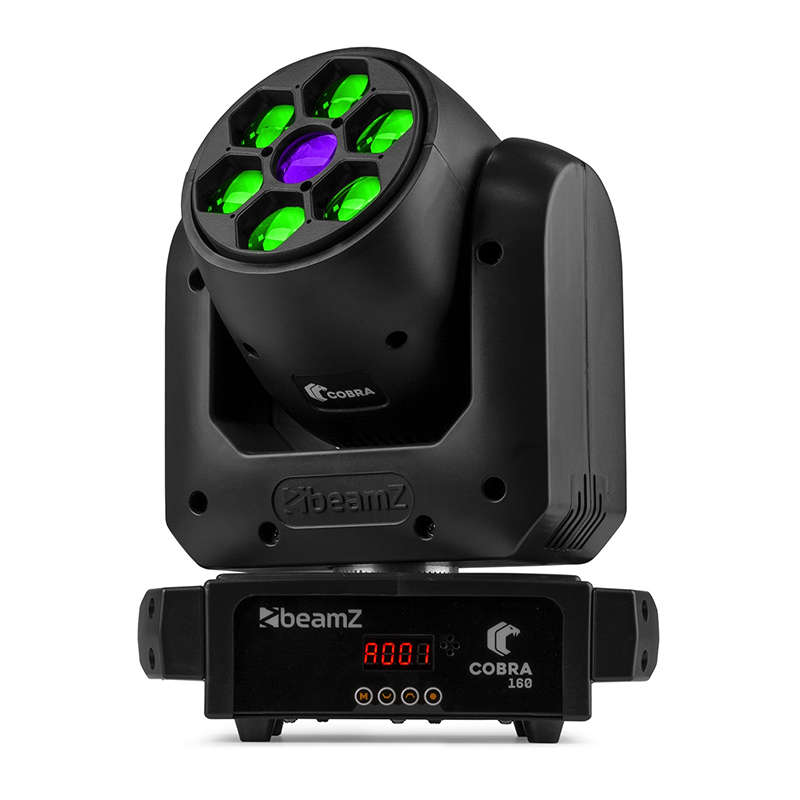 BEAMZ COBRA160 LED MOVING HEAD SPOT 1x 100W WITH BEE-EYE  6x 10W RGBW
