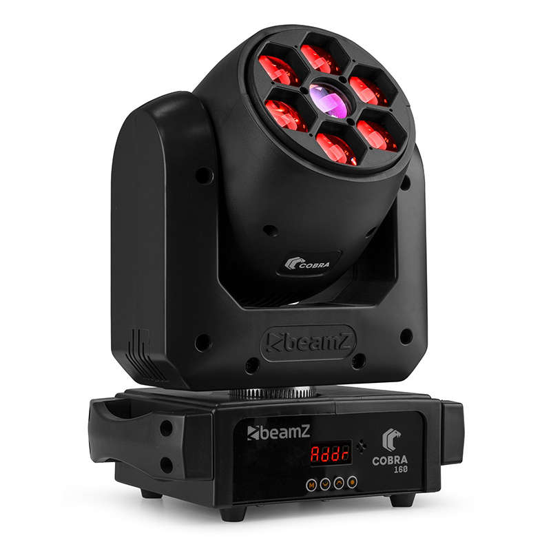 BEAMZ COBRA160 LED MOVING HEAD SPOT 1x 100W WITH BEE-EYE  6x 10W RGBW