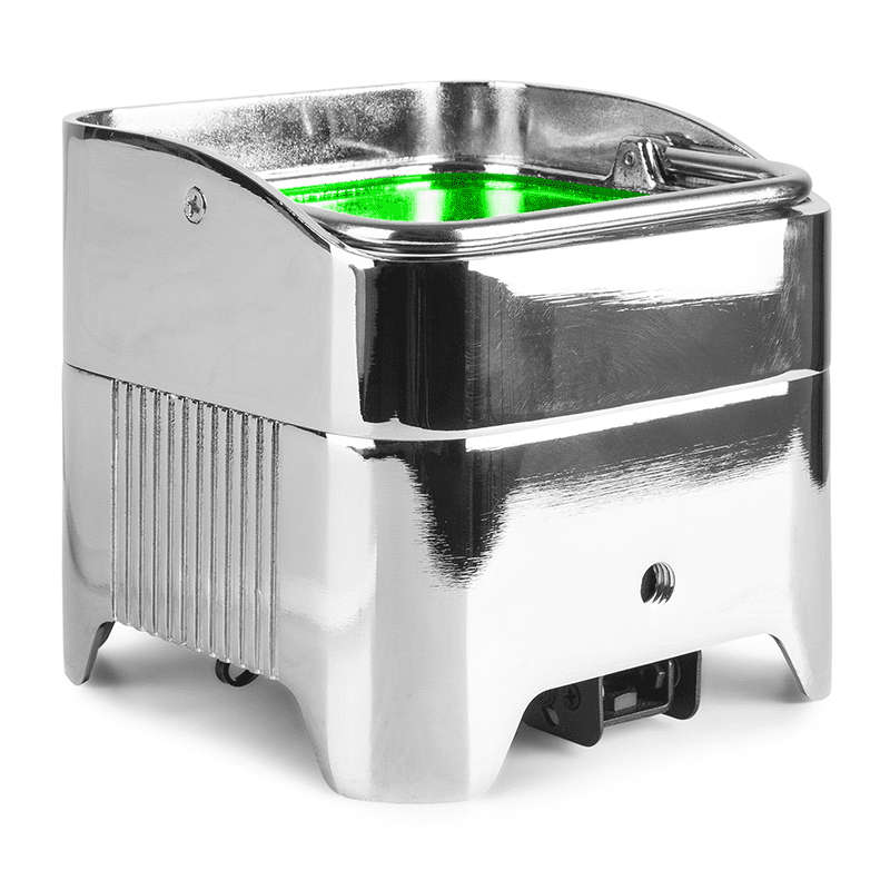 BEAMZ BBP96SC LED BATTERY UPLIGHT PAR 6x 12W RGBWAUV CHROME