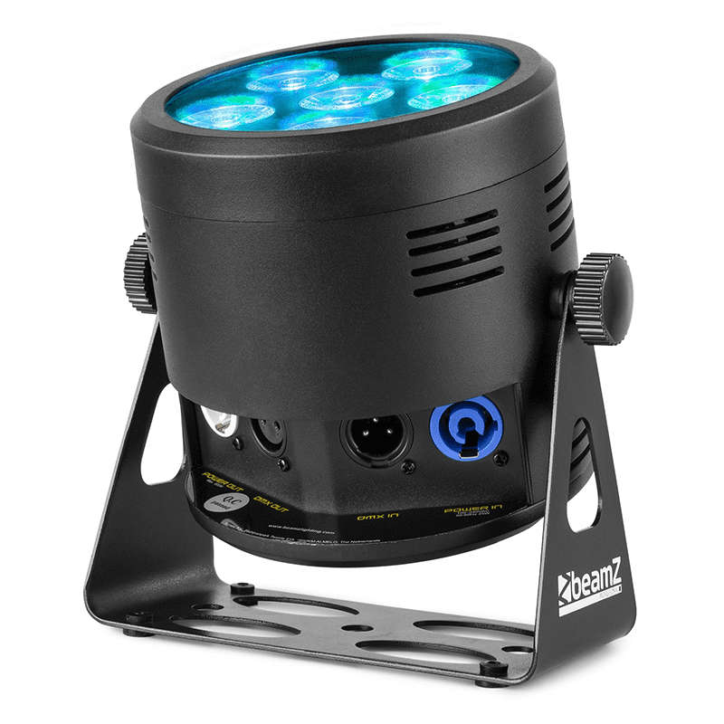 BEAMZPRO BBP66 LED BATTERY UPLIGHT PAR IP20 6x 6W RGBW