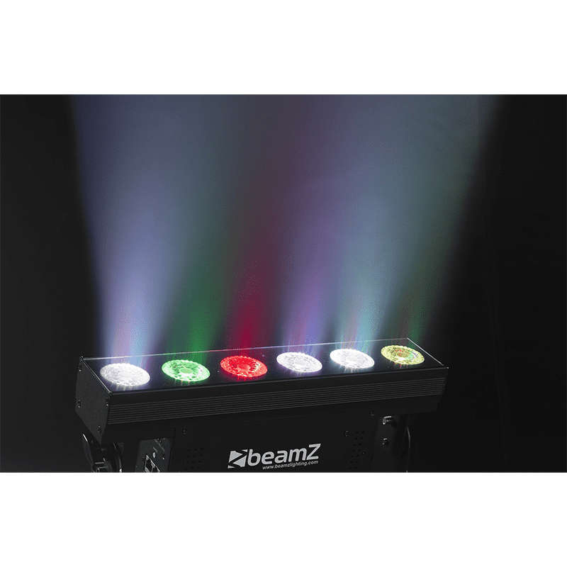 BEAMZ BBB612 LED BATTERY BAR IP20 6x 12W RGBAWUV