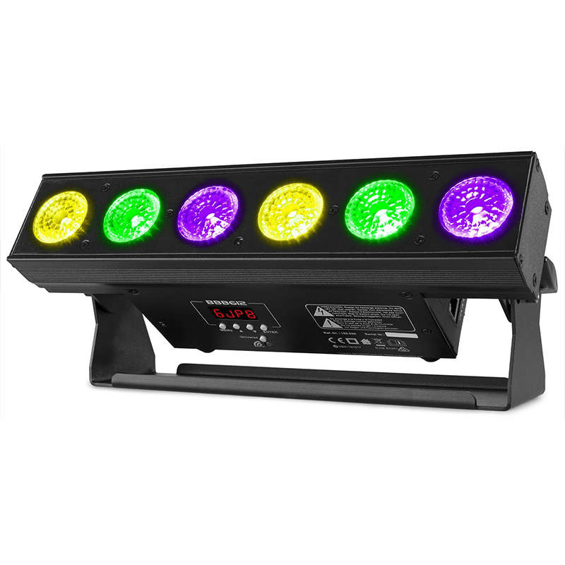 BEAMZ BBB612 LED BATTERY BAR IP20 6x 12W RGBAWUV