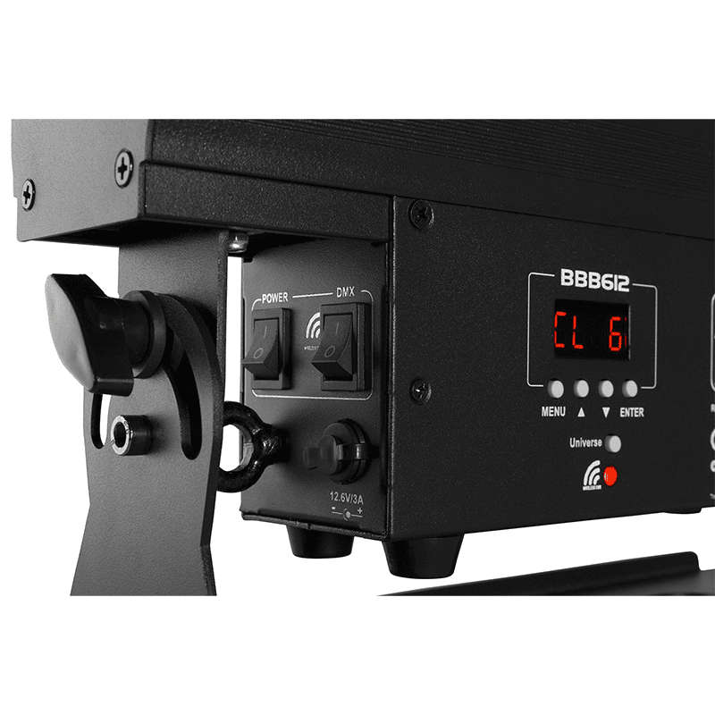 BEAMZ BBB612 LED BATTERY BAR IP20 6x 12W RGBAWUV