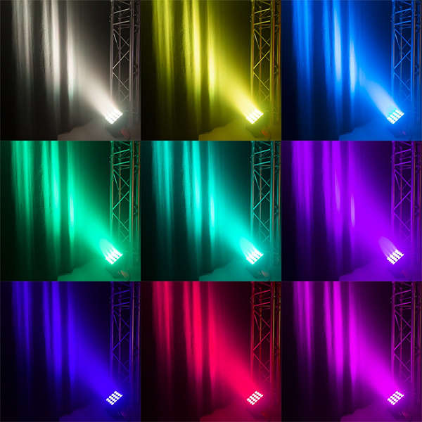 BEAMZPRO STARCOLOR128 LED FLOOD LIGHT IP65 16x 8W RGBW