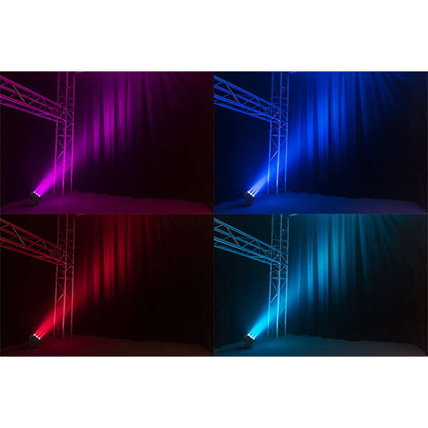BEAMZPRO STARCOLOR72 LED FLOOD LIGHT IP65 9x 8W RGBW