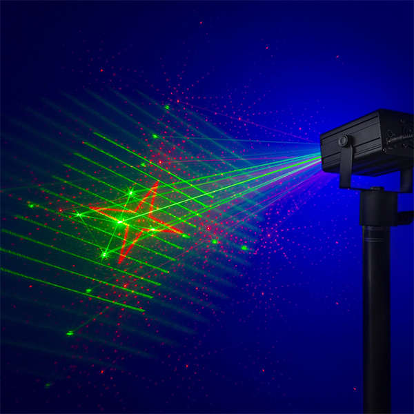 BEAMZ DAHIB LASER DOUBLE RG GOBO BLUE LED