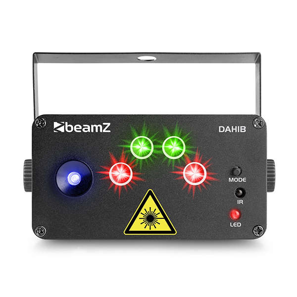 BEAMZ DAHIB LASER DOUBLE RG GOBO BLUE LED