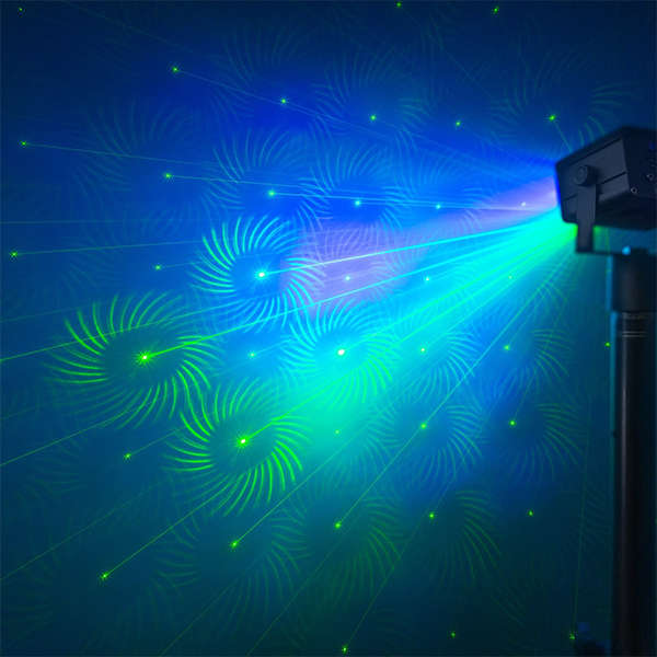 BEAMZ ATHENA LASER RG GOBO RGB LED BATTERY