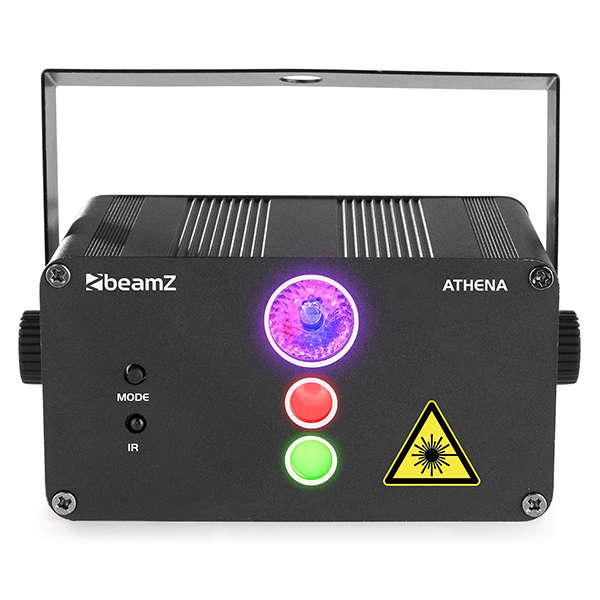 BEAMZ ATHENA LASER RG GOBO RGB LED BATTERY