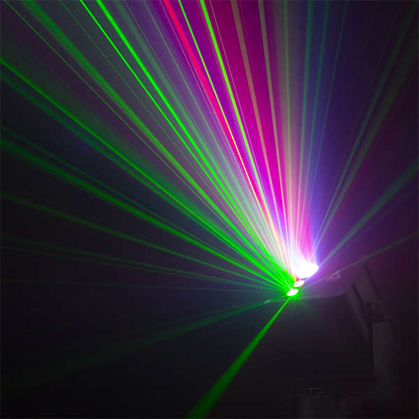 BEAMZ ATHENA LASER RG GOBO RGB LED BATTERY