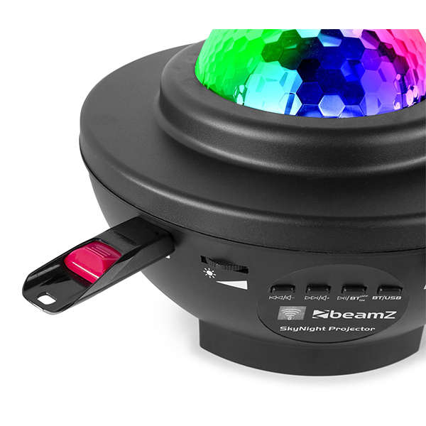 BEAMZ SKYNIGHT PROJECTOR WITH RED AND GREEN STARS 2x 3W RGBW