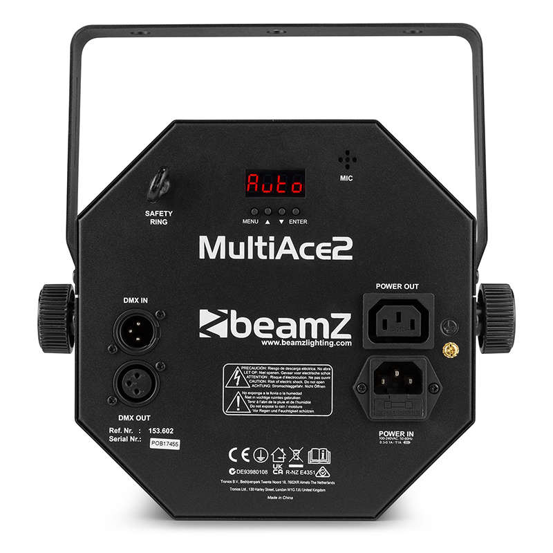 BEAMZ MULTIACE2 LED EFFECT STROBE 36x 0.2W LED 5x 4W RGBWUV