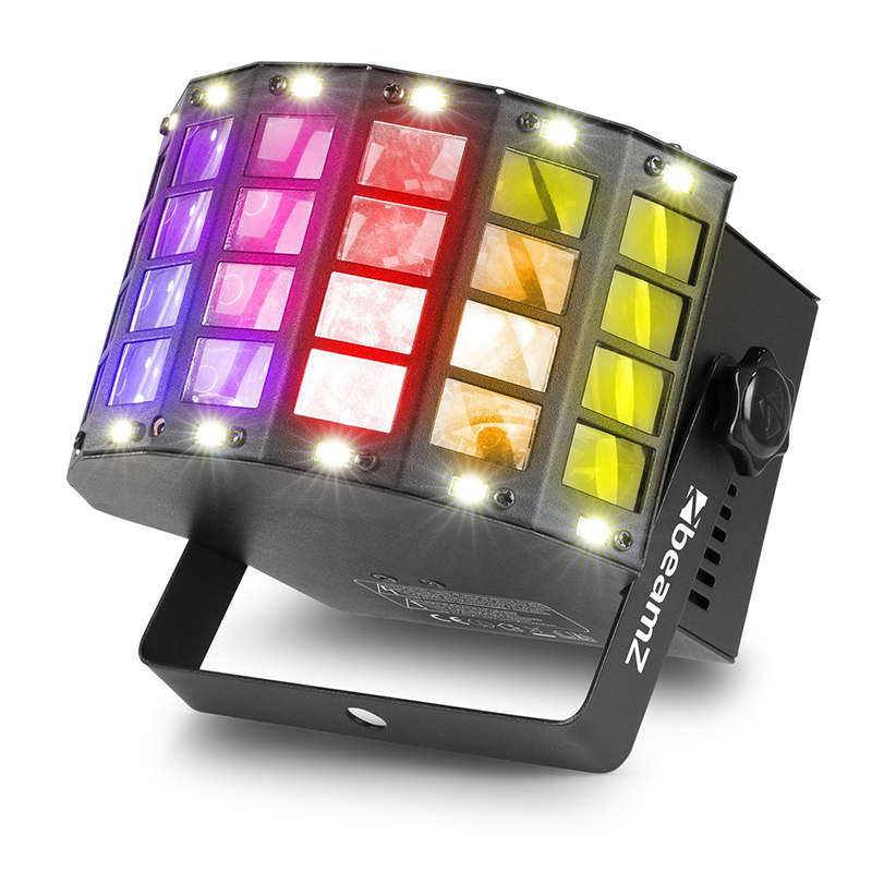 BEAMZ DERBYSTROBE LED 4x 3W RGBW