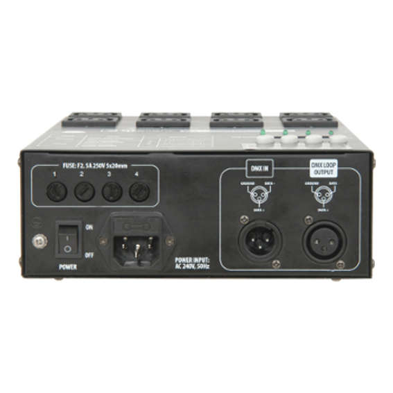 QTX DP4 DMX DIMMER PACK 4 CHANNEL