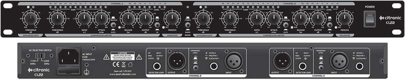 CITRONIC - CL22 STEREO COMPRESSOR / LIMITER / GATE