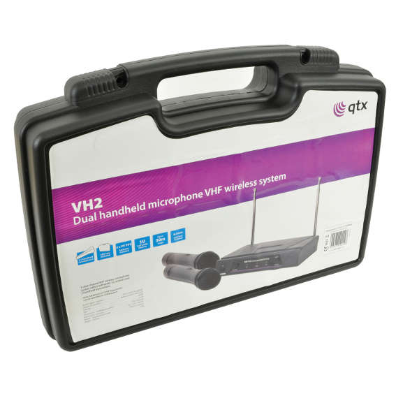 QTX VH2 DUAL HANDHELD MICROPHONE VHF 173.8 + 174.8MHz