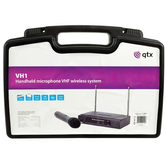 QTX VH1 HANDHELD MICROPHONE VHF 173.8MHz