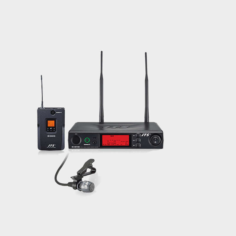 JTS RU-8011DB/RU-850LTB+CM-501 LAPEL MICROPHONE DIVERSITY UHF 614-650MHz