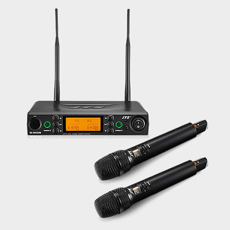 JTS RU-850LTB+CM-501 REPLACEMENT LAPEL MICROPHONE DIVERSITY UHF 614-650Mhz
