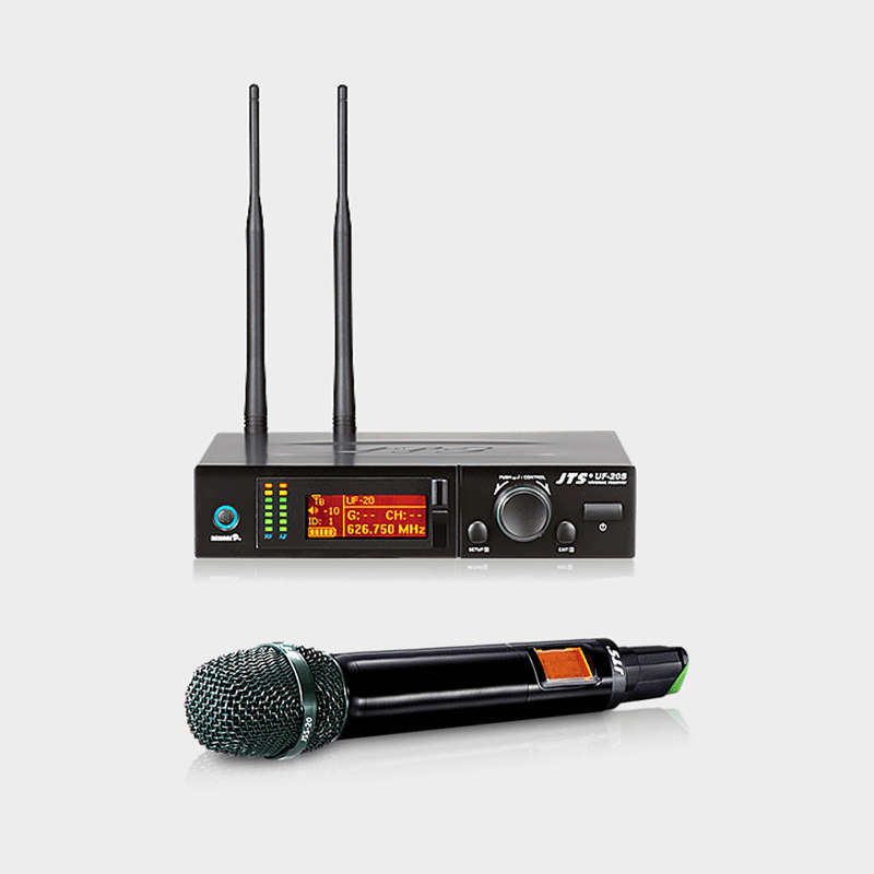 JTS UF-20S/JSS-20 HANDHELD MICROPHONE TRUE DIVERSITY UHF 624-694MHz