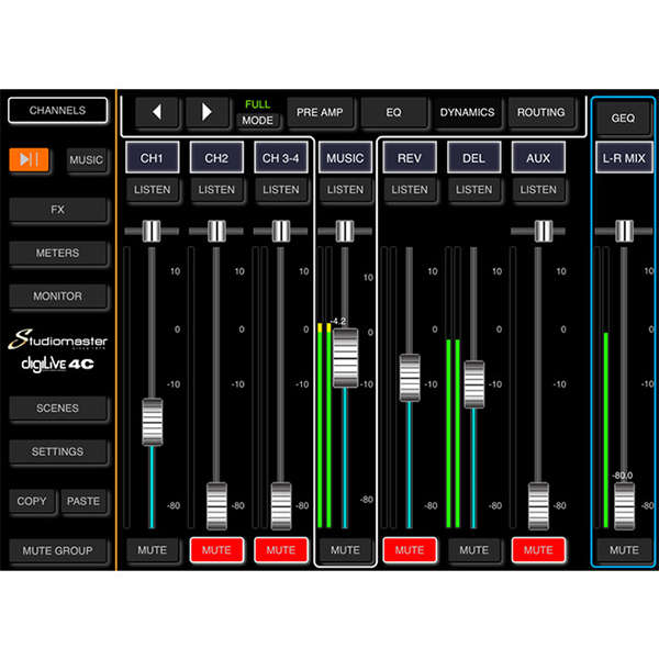 STUDIOMASTER - DIGILIVE4C 4 CH DIGITAL CONSOLE