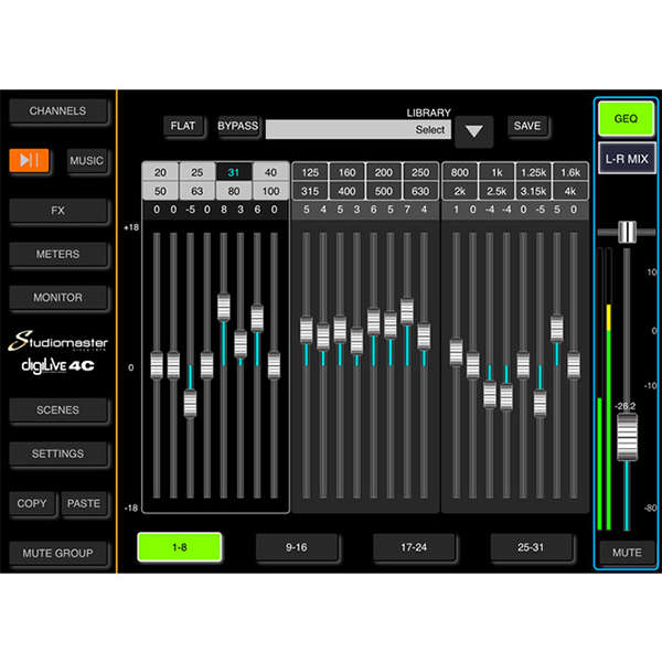 STUDIOMASTER - DIGILIVE8C 8 CH DIGITAL CONSOLE