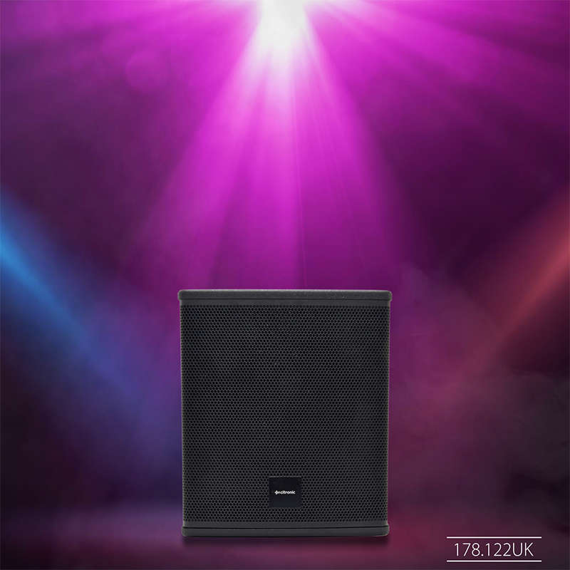 CITRONIC CASA-12BA ACTIVE SUBWOOFER SPEAKER 12IN BLACK 400W 8 OHM