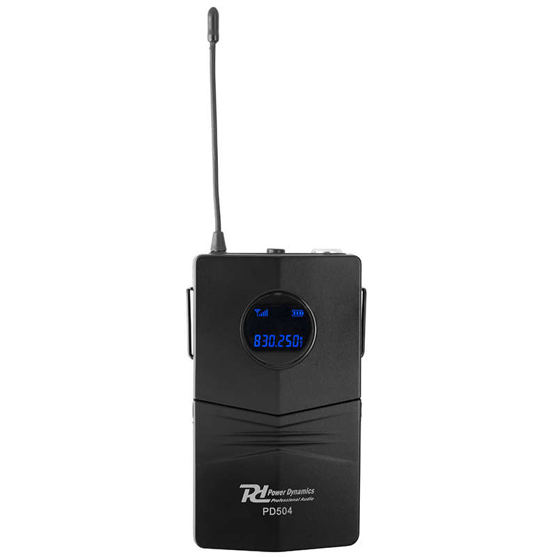 POWER DYNAMICS PD504B QUAD LAPEL MICROPHONE UHF