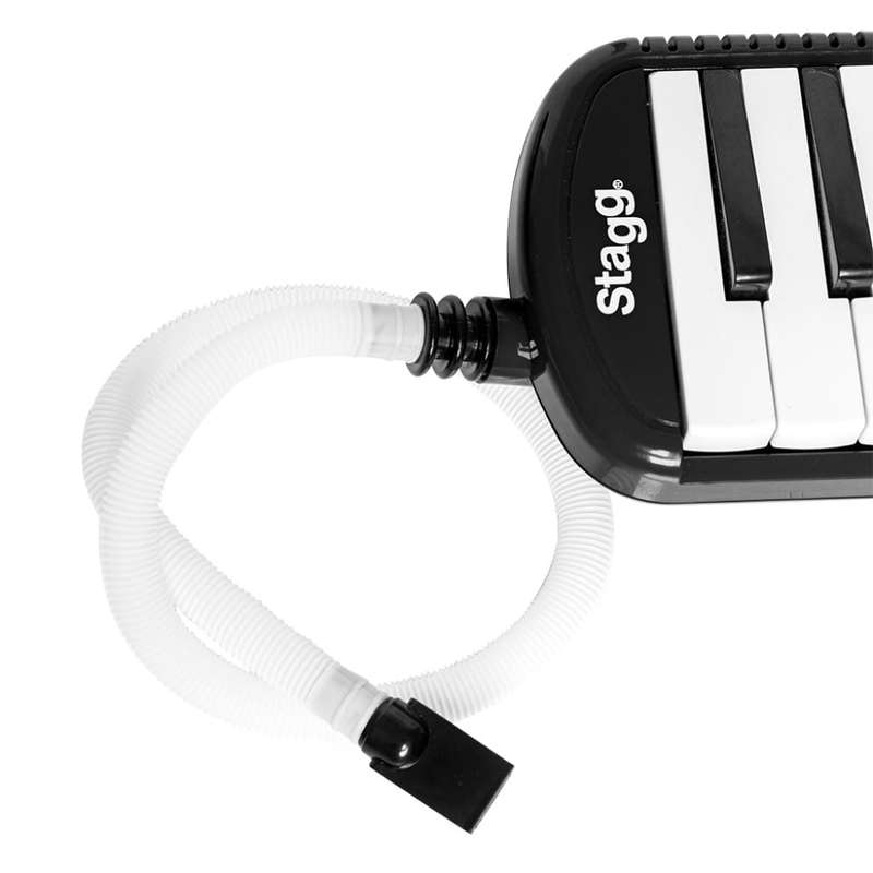 Stagg Black Plastic Melodica with 37 keys and Black Bag
