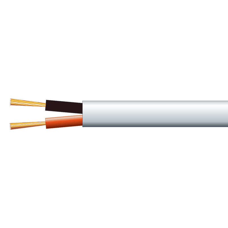 Filo - SPEAKER CABLE HEAVY DUTY ROUND 1.0MM 100M WHITE