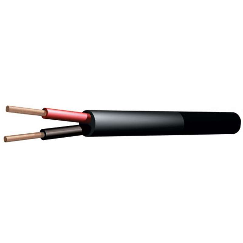 Filo - SPEAKER CABLE HEAVY DUTY ROUND 1.0MM 100M BLACK
