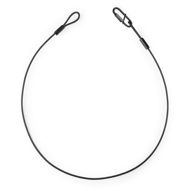 BEAMZ - SAF35 SAFETY CABLE 35CM X 3MM 30KG BLACK
