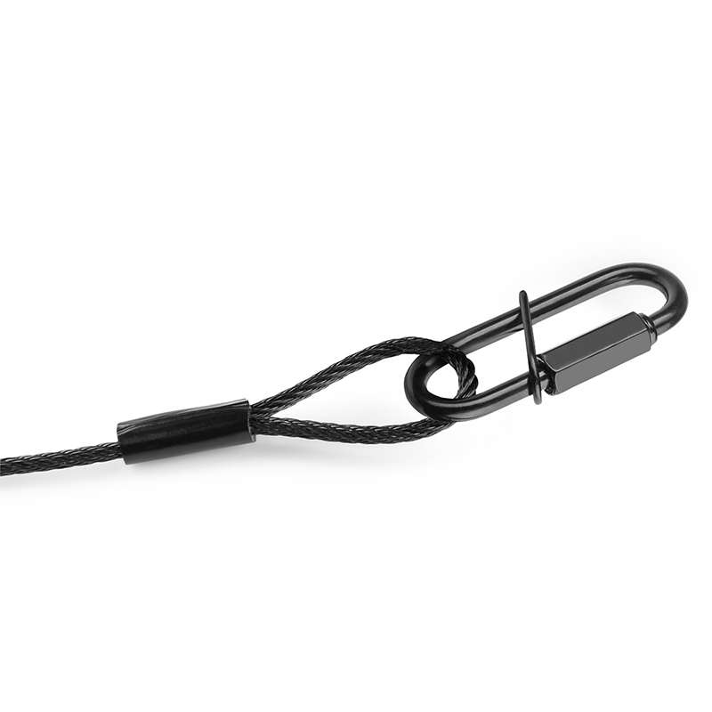BEAMZ - SAF35 SAFETY CABLE 35CM X 3MM 30KG BLACK