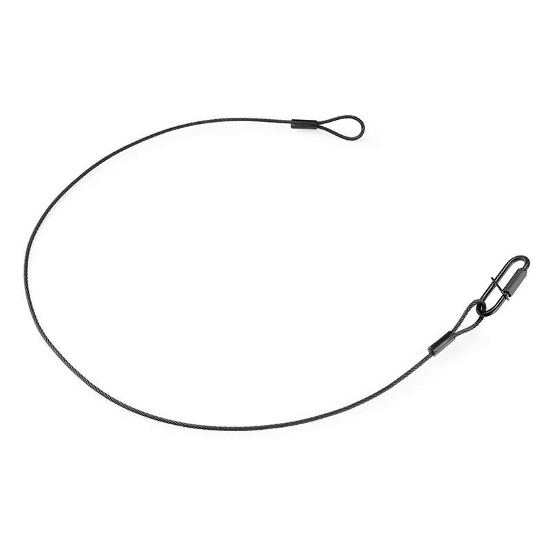 BEAMZ - SAF75 SAFETY CABLE 75CM X 3MM 30KG BLACK