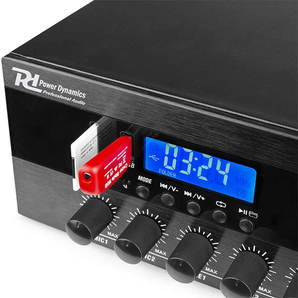 POWER DYNAMICS - PDW360MP3 6-ZONE AMPLIFIER 100V 360W