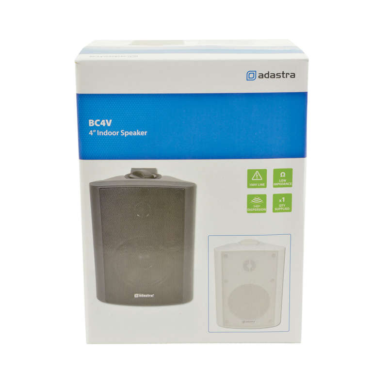 ADASTRA BP3V-B PASSIVE WALL MOUNT SPEAKER 3IN BLACK 30W 100V IP54