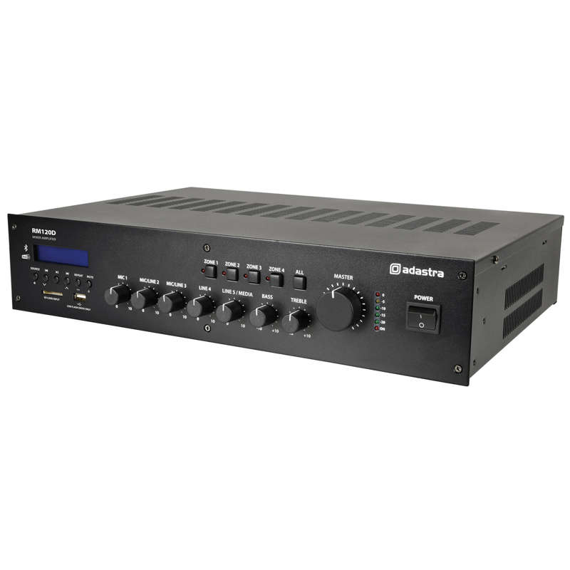 ADASTRA RM120D 100V MIXER AMPLIFIER 120W USB/BT/FM/DAB+