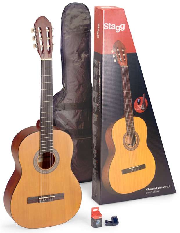 Stagg 1/2  Natural Linden Class.Guitar, Bag & Tuner